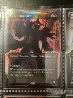 Super Shredder (Borderless) Teenage Mutant Ninja Turtles Foil Silhouette NM - Image 1