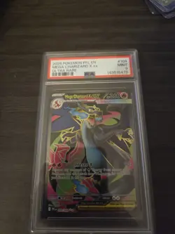 2025 Pokemon Phantasmal Flames Full Art Ultra Rare Charizard X ex 109/94 - PSA 9 - Image 1