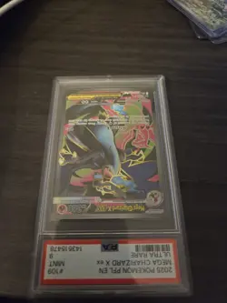 2025 Pokemon Phantasmal Flames Full Art Ultra Rare Charizard X ex 109/94 - PSA 9 - Image 2