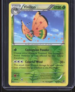 Pokemon TCG Vivillon [High Plains (Orange)] 17/146 Reverse Holo 2014 XY - Image 1