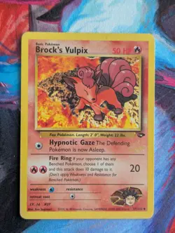 Pokemon TCG Brock's Vulpix 37/132 WOTC Stamped - Image 1