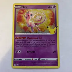 Pokemon Mew 011/025 Celebrations Holo Rare NM - Image 1