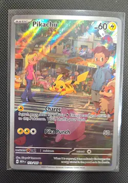 Pikachu - 173/165 - Pokemon SV: Scarlet & Violet 151 - Illustration Rare - NM - Image 1
