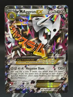 🛡 Pokemon TCG – M Aggron EX 94/160 – Primal Clash 2015 – Ultra Rare Holo – NM - Image 1