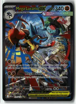Mega Lucario ex ⭐ 179/132 Holo Mega Evolution Pokemon NM - Image 1