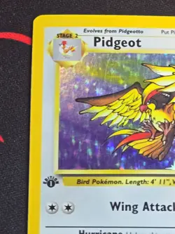 VINTAGE Pokemon TCG 1999 1st Edition Pigeot HOLO 8/64 base set WOTC MP See Pics - Image 2