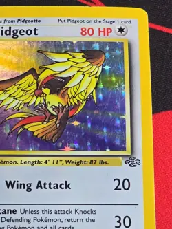 VINTAGE Pokemon TCG 1999 1st Edition Pigeot HOLO 8/64 base set WOTC MP See Pics - Image 3