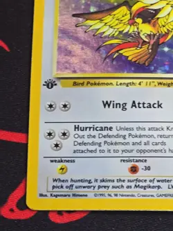 VINTAGE Pokemon TCG 1999 1st Edition Pigeot HOLO 8/64 base set WOTC MP See Pics - Image 4