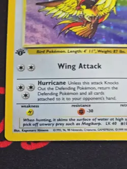 VINTAGE Pokemon TCG 1999 1st Edition Pigeot HOLO 8/64 base set WOTC MP See Pics - Image 5