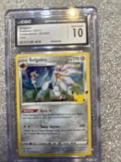 Pokemon Solgaleo Holo #021 Celebrations 2021 - CGC 10 GEM MINT Graded - Image 1