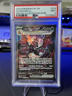 Pokemon TCG Charizard EX Paldean Fates Sir 234/091 PSA Mint 9 - Image 1
