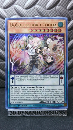 | Yugioh DoSolfachord Coolia ANGU-EN021 1st Edition Ultra Rare NM 🔥 | - Image 1