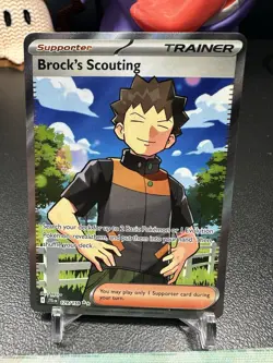 Brock's Scouting Pokemon Journey Together Full Art Ultra Rare Card 179/159 - Image 1