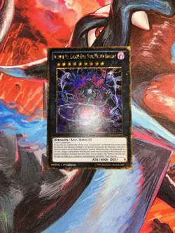 Yugioh! Number 95: Galaxy-Eyes Dark Matter Dragon PGL2-EN015 1st Edition LP - Image 1