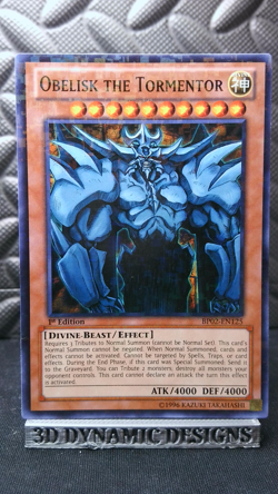 | Yugioh Obelisk the Tormentor BP02-EN125 1st Mosaic Rare Battle Pack 2 NM 🔥 | - Image 1