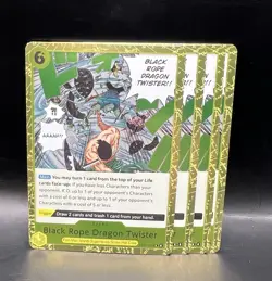 Black Rope Dragon Twister EB04-059 R One Piece Playset X 4 Near Mint - Image 1