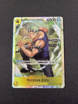 One Piece TCG - Roronoa Zoro OP15-113 SR Adventure on Kami's Island - Image 1