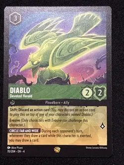 Diablo Devoted Herald 70/204 Legendary Disney Lorcana Ursula's Return - Image 1