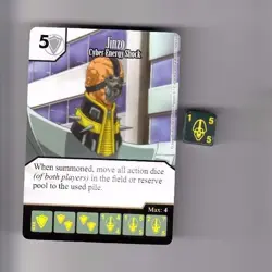 DICE MASTERS YU-GI-OH COMMON CARD WITH DICE #026 JINZO CYBER ENERGY SHOCK - Image 1