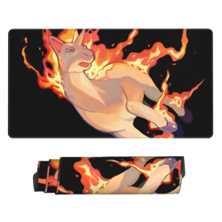 Rapidash - Board Card Game Pokemon Playmat Game Mousepad Play Mat of TCG 2285 - Image 1