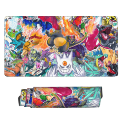 Collage Shiny - Board Card Game Pokemon Playmat Game Mousepad Play Mat of TCG - Image 1