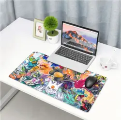 Collage Shiny - Board Card Game Pokemon Playmat Game Mousepad Play Mat of TCG - Image 4