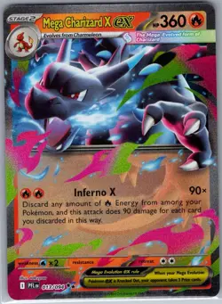 Mega Charizard X ex 013/094 ME02: Phantasmal Flames - Pokemon Card - NM - Image 1