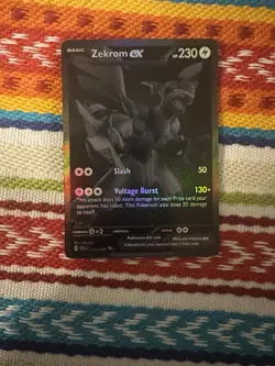 Pokemon Black Bolt Zekrom EX TCG Card 172/86 - Image 2