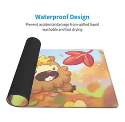 Bidoof - Board Game Pokemon Playmat Games Mousepad Play Mat of TCG 3036 - Image 3