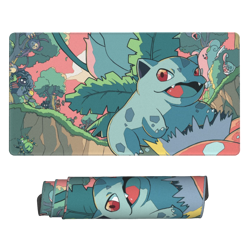 Bulbasaur - Board Game Pokemon Playmat Games Mousepad Play Mat of TCG 3014 - Image 1