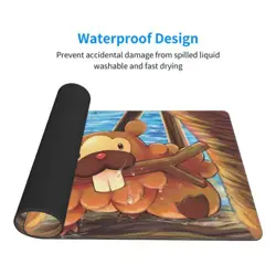 Bidoof - Board Game Pokemon Playmat Games Mousepad Play Mat of TCG 2713 - Image 3