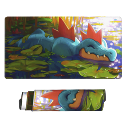Feraligatr - Board Game Pokemon Playmat Games Mousepad Play Mat of TCG 2719 - Image 1