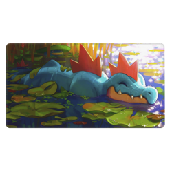 Feraligatr - Board Game Pokemon Playmat Games Mousepad Play Mat of TCG 2719 - Image 2