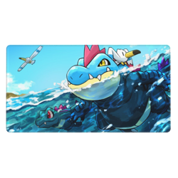 Totodile - Board Game Pokemon Playmat Games Mousepad Play Mat of TCG 2732 - Image 2