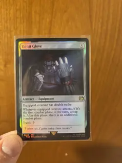 Genji Glove 258 – MTG Final Fantasy – Foil Rare Extra Combat Double Strike - Image 1