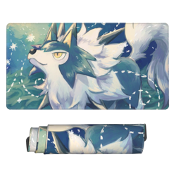 Lycanroc - Board Game Pokemon Playmat Games Mousepad Play Mat of TCG 2211 - Image 1