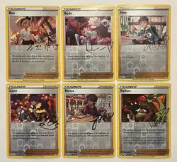 Pokemon Crown Zenith Signed Trainer Complete Reverse Holo Rare Set 6x Raihan +5! - Image 1
