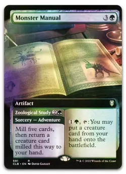 Monster Manual (Extended Art) #591 (Foil) (NM) Baldur's Gate CLB Magic MTG - Image 1