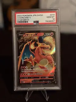 Pokemon TCG Charizard V 014/100 S9 Star Birth Holo Double Rare PSA 10 Japanese - Image 1
