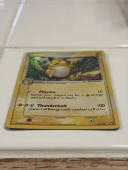 Pokemon TCG Raichu Card 12/108 EX Power Keepers Reverse Holo Stamped Holo Rare - Image 4