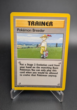 Pokemon Breeder Trainer - Base Set Unlimited 76/102 - Pokemon TCG (WOTC) - LP+ - Image 1