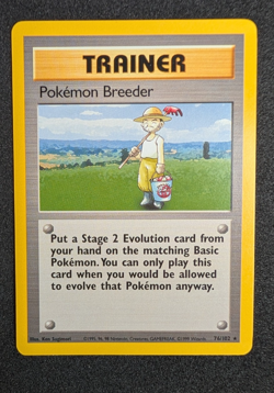 Pokemon Breeder Trainer - Base Set Unlimited 76/102 - Pokemon TCG (WOTC) - LP+ - Image 4