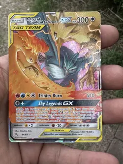 Pokemon Hidden Fates Holo Rare Moltres Zapdos Articuno GX Tag Team 44/68 - Image 1