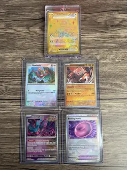 Pokemon Prismatic Evolution Lot! 3 Poke Balls and 1 Master Ball w Terapagos EX - Image 1