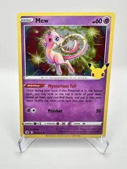 Mew 011/025 Celebrations Holo Pokemon Near Mint - Image 1