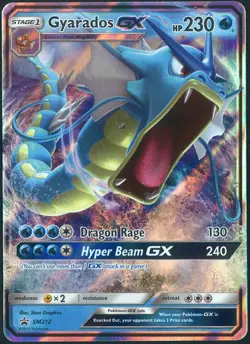 Gyarados GX SM212 Hidden Fates Black Star Promo Pokemon Sun & Moon Near Mint - Image 1