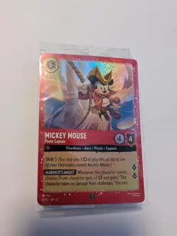 Mickey Mouse - Pirate Captain 18/P2 HOLO PROMO Sealed Disney Lorcana - Image 1