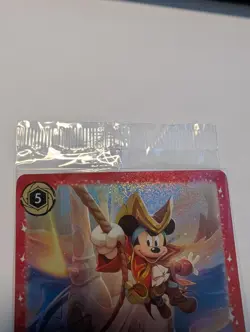 Mickey Mouse - Pirate Captain 18/P2 HOLO PROMO Sealed Disney Lorcana - Image 3