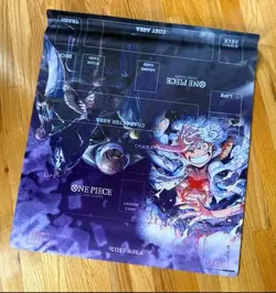 One Piece Card Game Bandai Official 2 Player Promo Playmat NEW Sealed 2 Playmats - Image 3