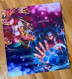 One Piece Card Game Bandai Official 2 Player Promo Playmat NEW Sealed 2 Playmats - Image 4